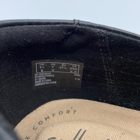 Clarks Juliet Palm Black Leather Slip On Loafer - Picture 7 of 7